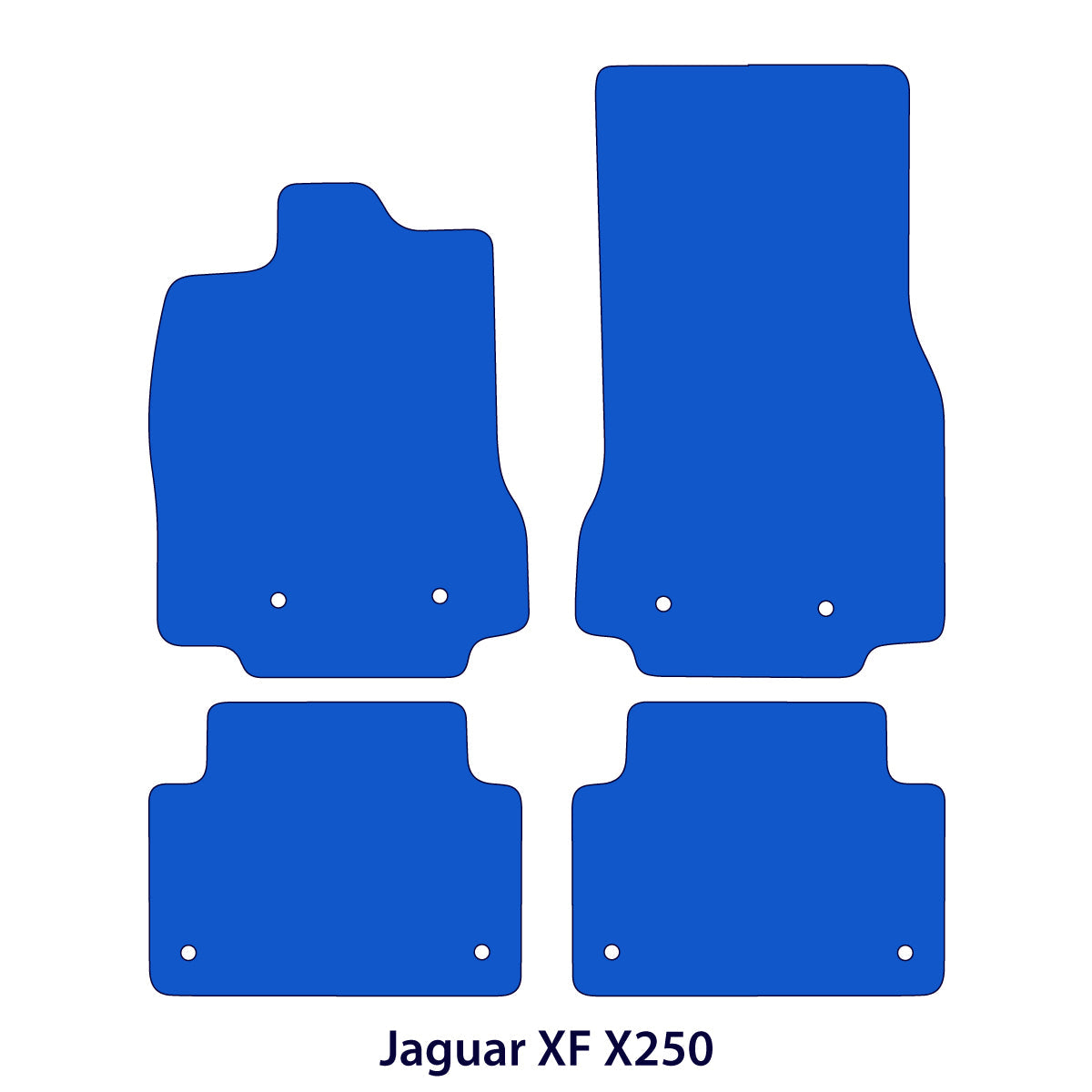 Dywaniki welurowe do Jaguar XF Sedan i Kombi 2008-2015 – X250 – Czarne Exclusive
