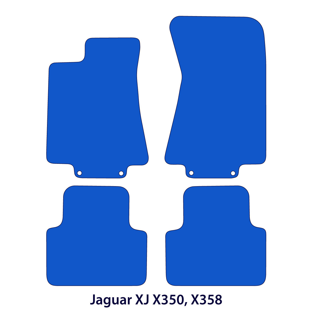 Jaguar XJ Velour Floor Mats 2003-2009 – X350 X358 – Beige