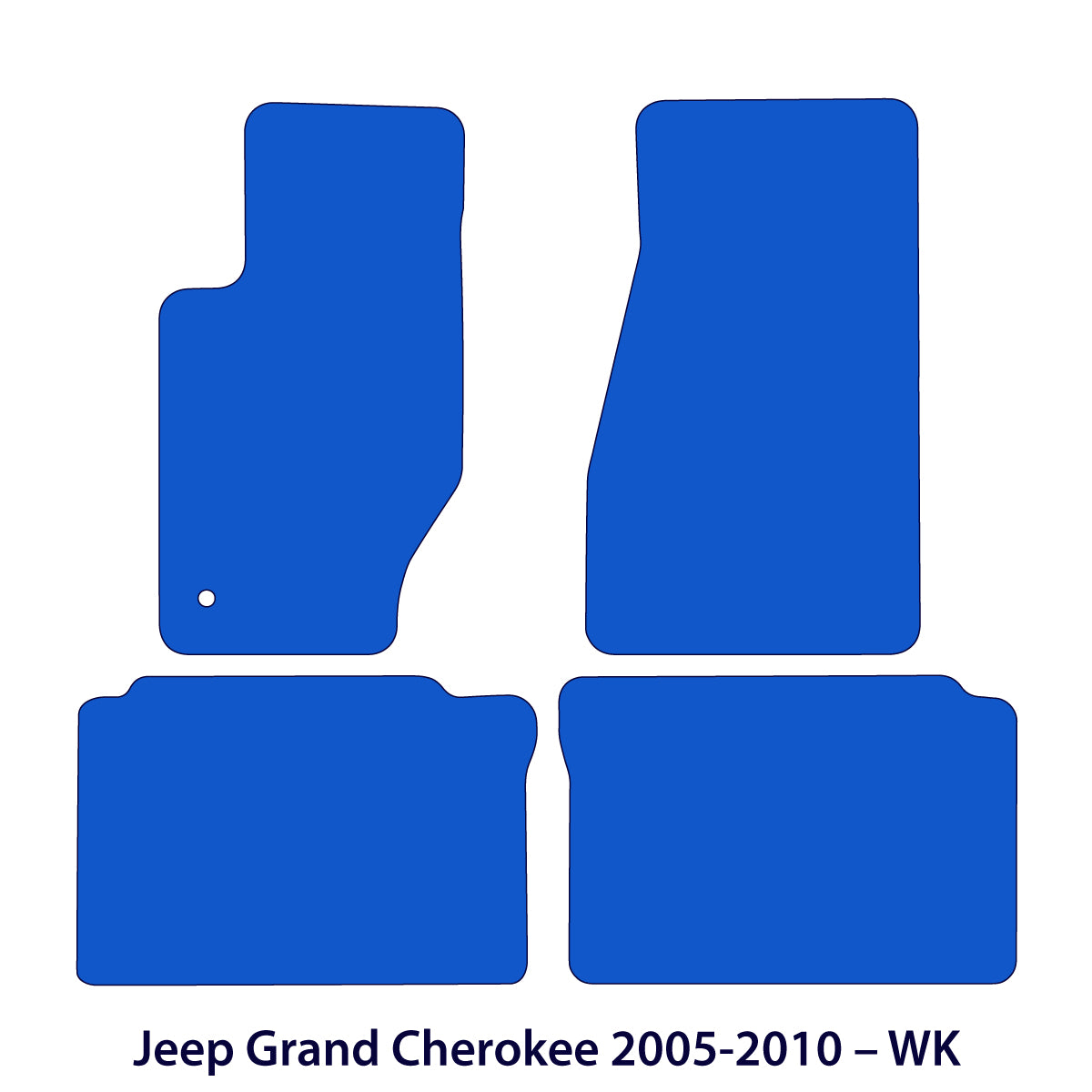 Jeep Grand Cherokee Velour Floor Mats 2005-2010 – WK – Black Exclusive