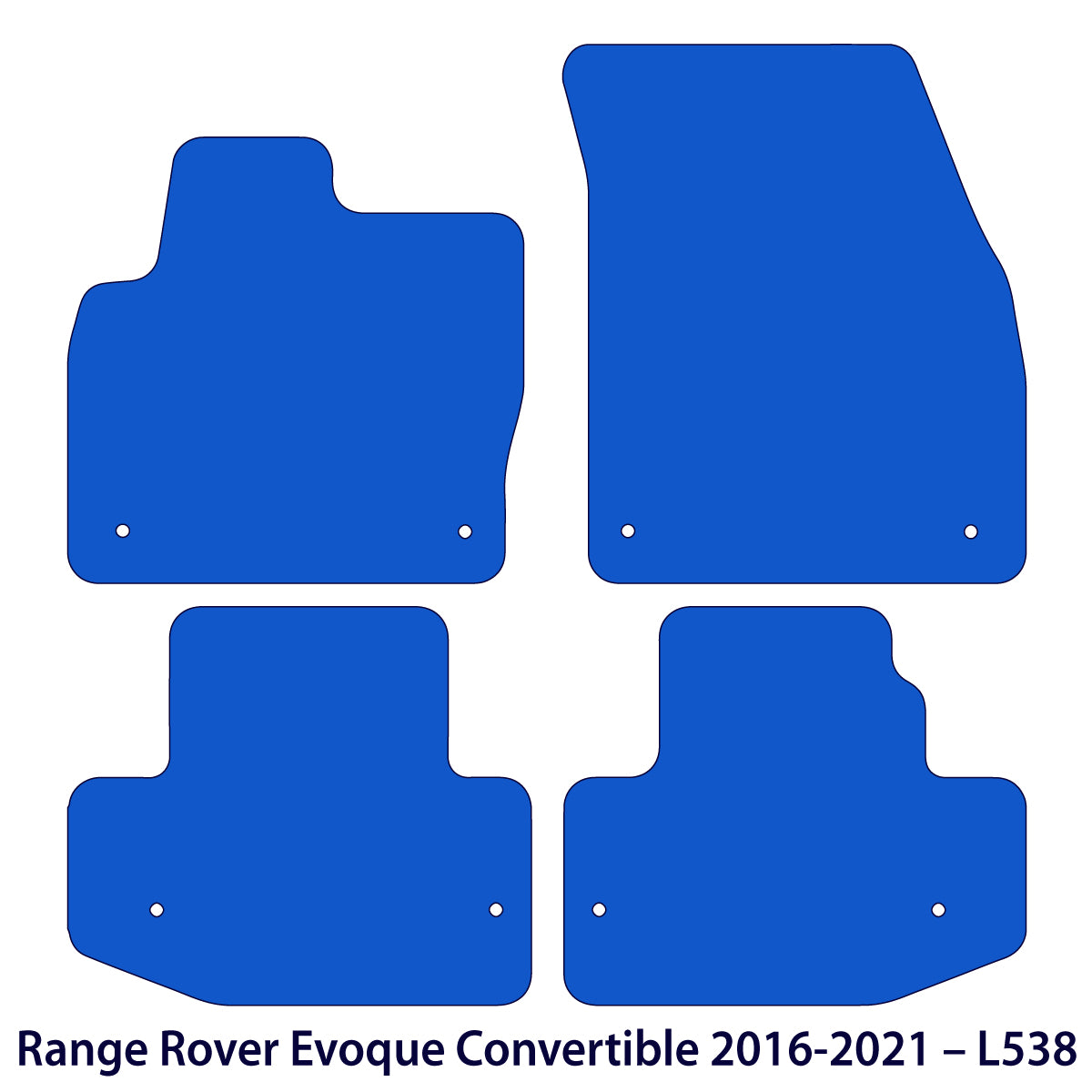 Range Rover Evoque Convertible Velour Floor Mats 2016-2021 – L538 – Beige