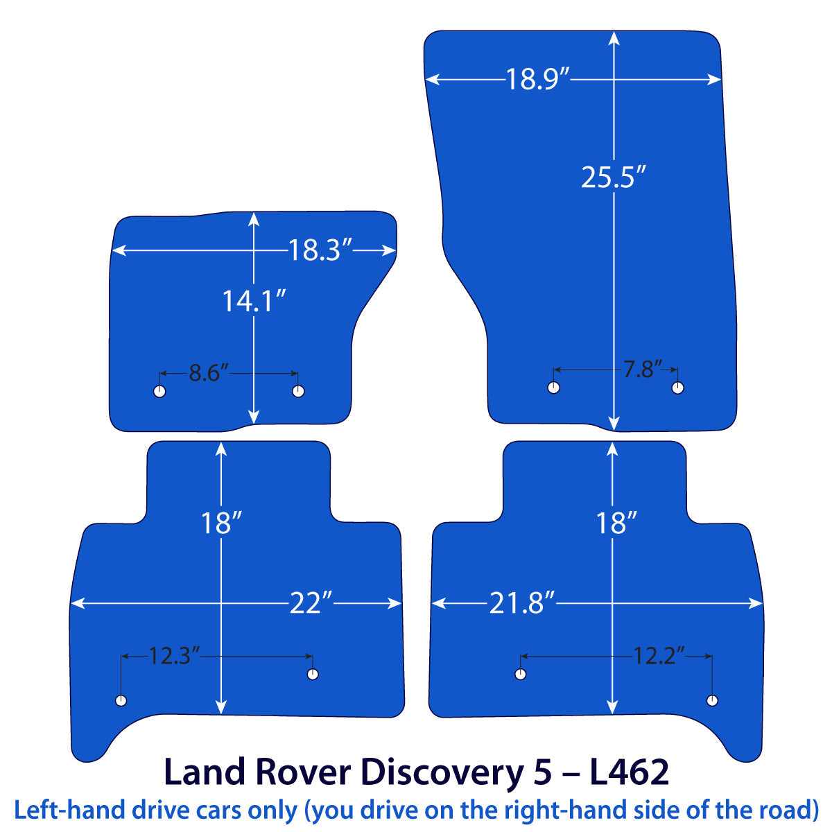 Dywaniki welurowe do Land Rover Discovery 2016-2026 – L462 – Beżowe
