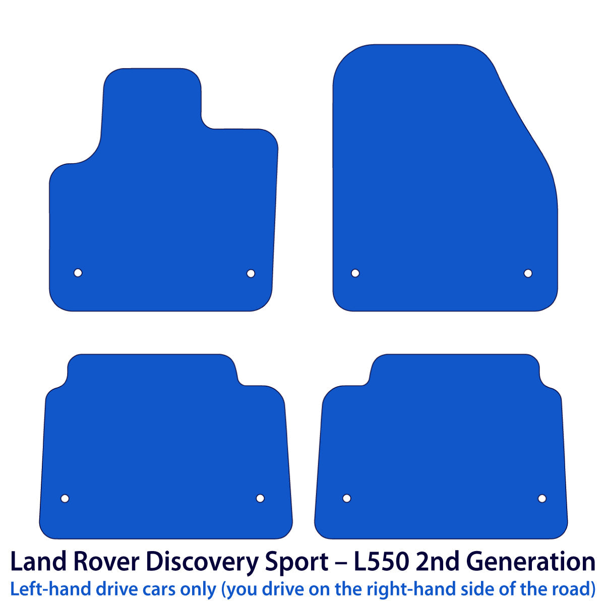 Land Rover Discovery Sport Velours Fußmatten – Nach Facelift L550 – Beige