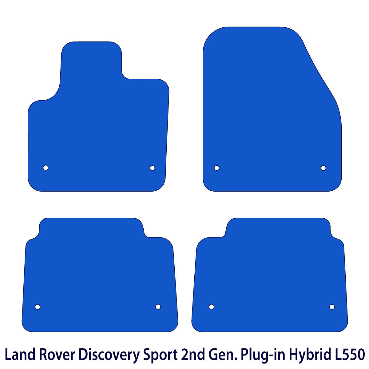 Land Rover Discovery Sport Fußmatten – Zweite Generation Hybrid L550 – Schwarz Exklusiv
