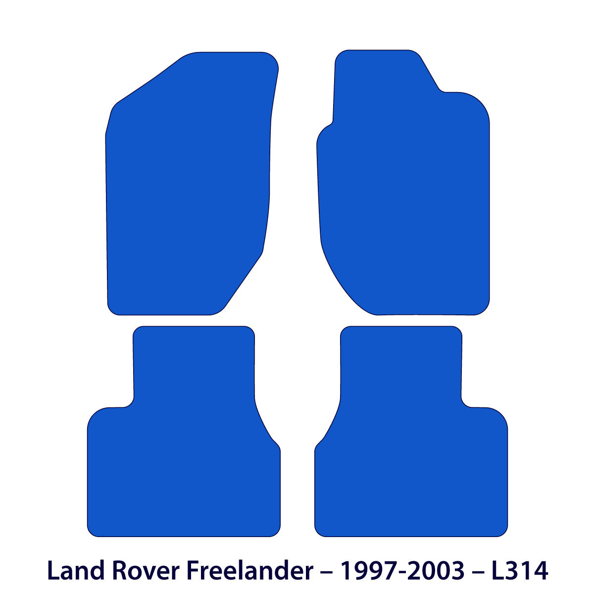 Dywaniki welurowe do Land Rover Freelander 1998-2003 – L314 – Czarne Exclusive