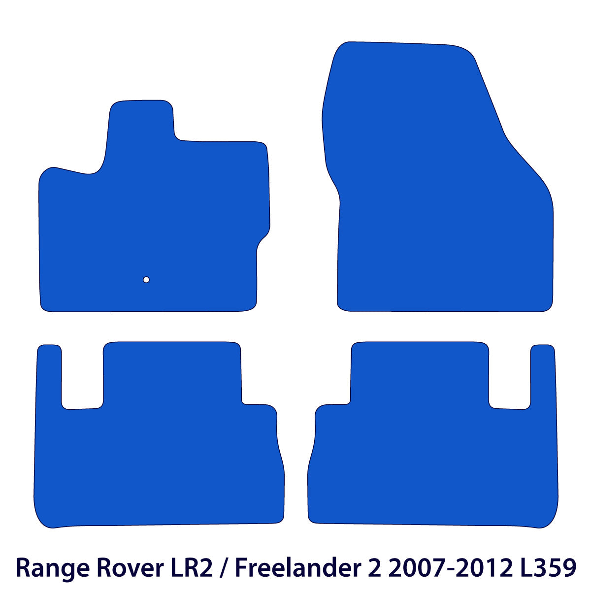 Dywaniki welurowe do Land Rover LR2 / Freelander 2 2007-2012 – L359 – Czarne Exclusive