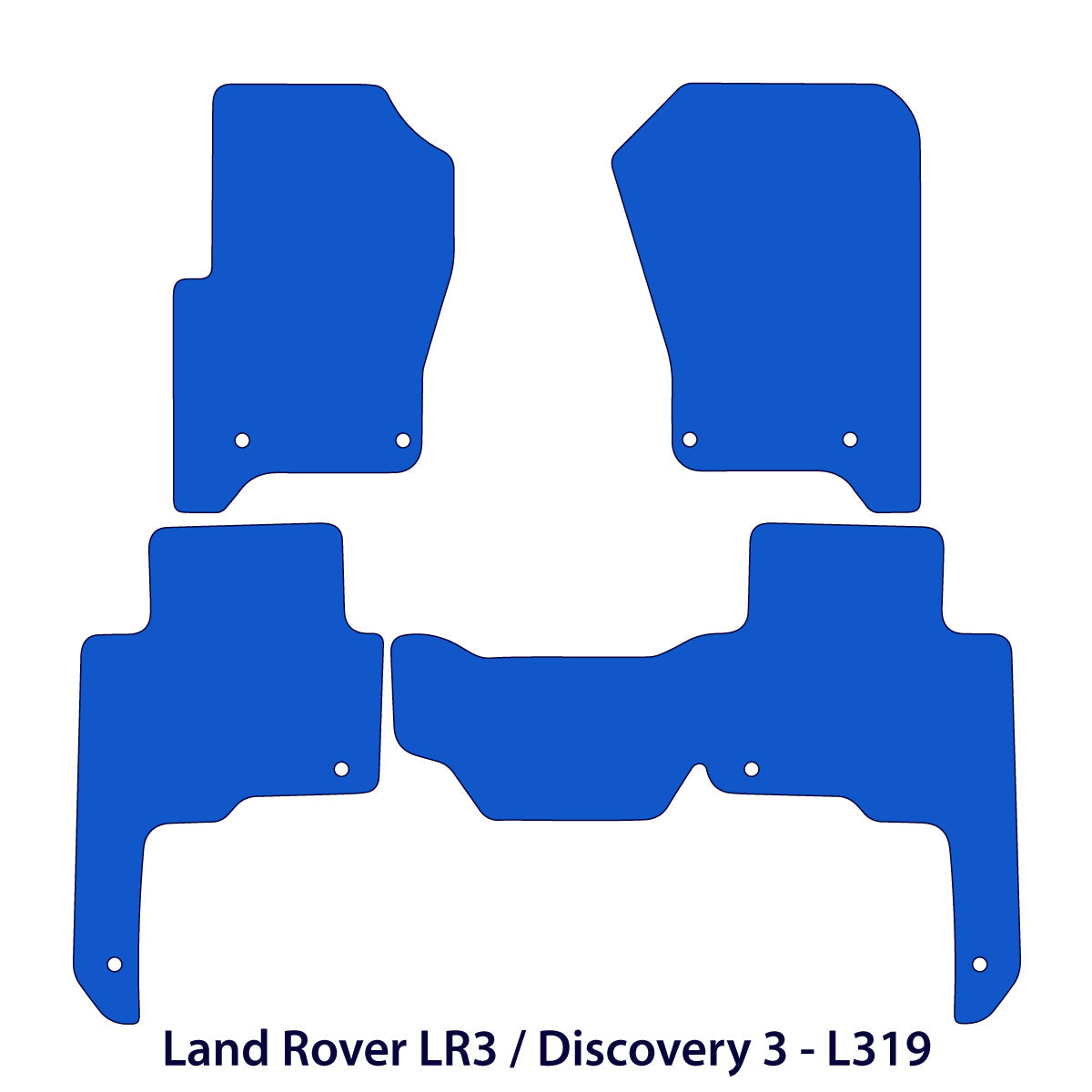 Dywaniki welurowe do Land Rover LR3 / Discovery 3 2004-2009 – L319 – Beżowe