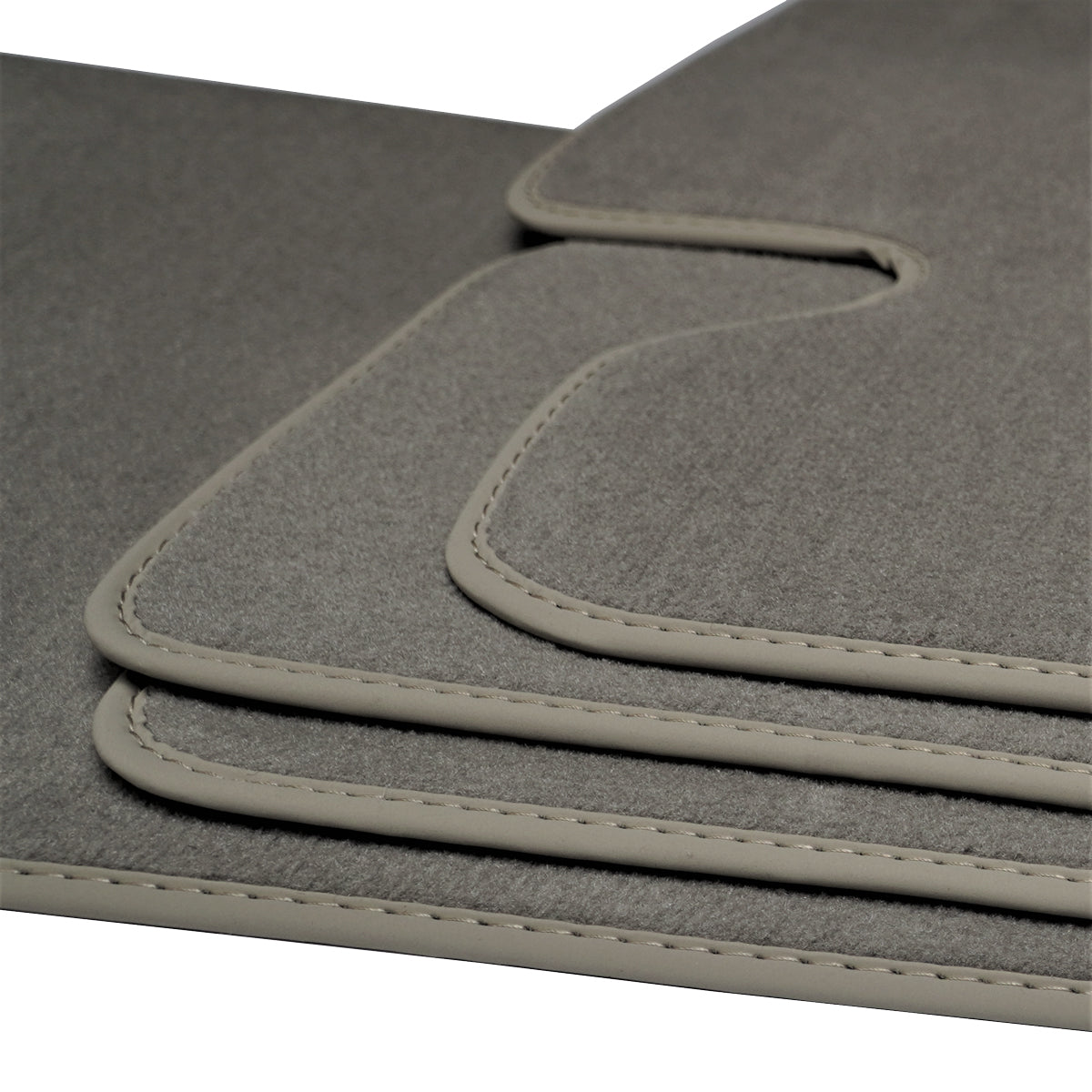 Mercedes C-Class Velour Floor Mats 2011-2015 – Coupe C204 – Light Gray
