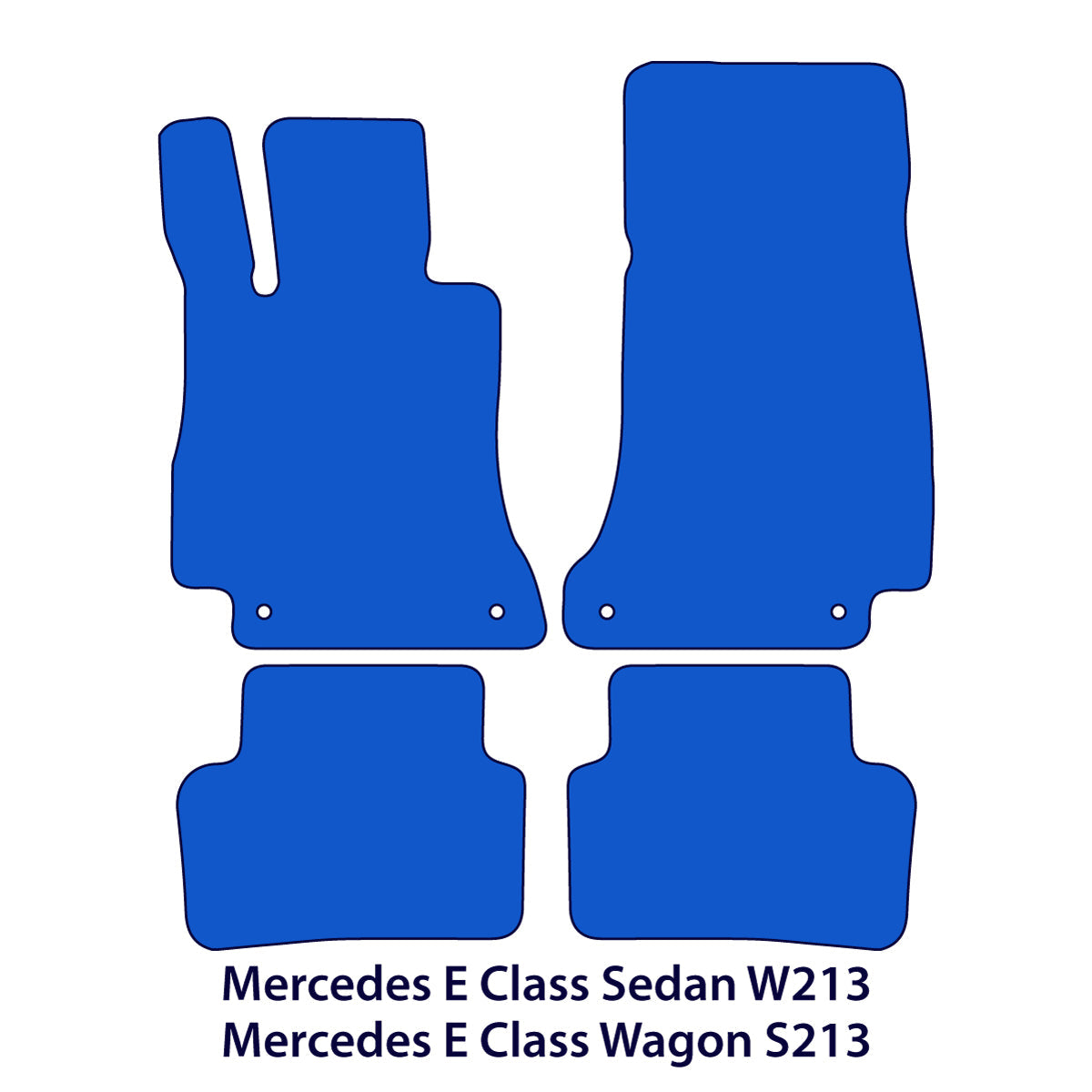 Dywaniki welurowe do Mercedes Klasa E 2016-2023 – W213 i S213 – Czarne Exclusive