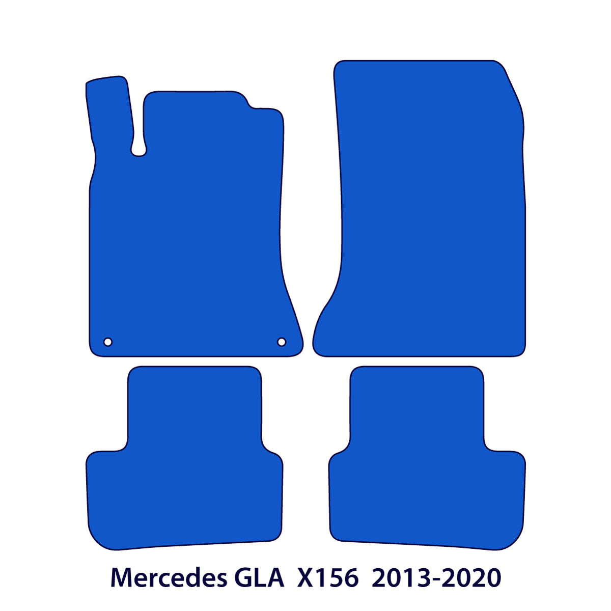 Dywaniki welurowe do Mercedes GLA 2013-2020 – X156 – Beżowe