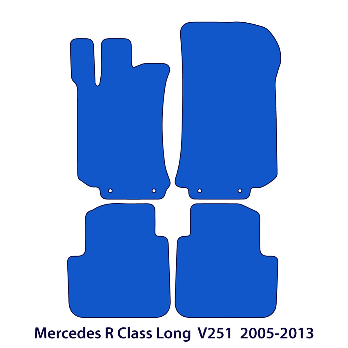 Mercedes R-Klasse Velours Fußmatten 2005-2013 – V251 – Beige