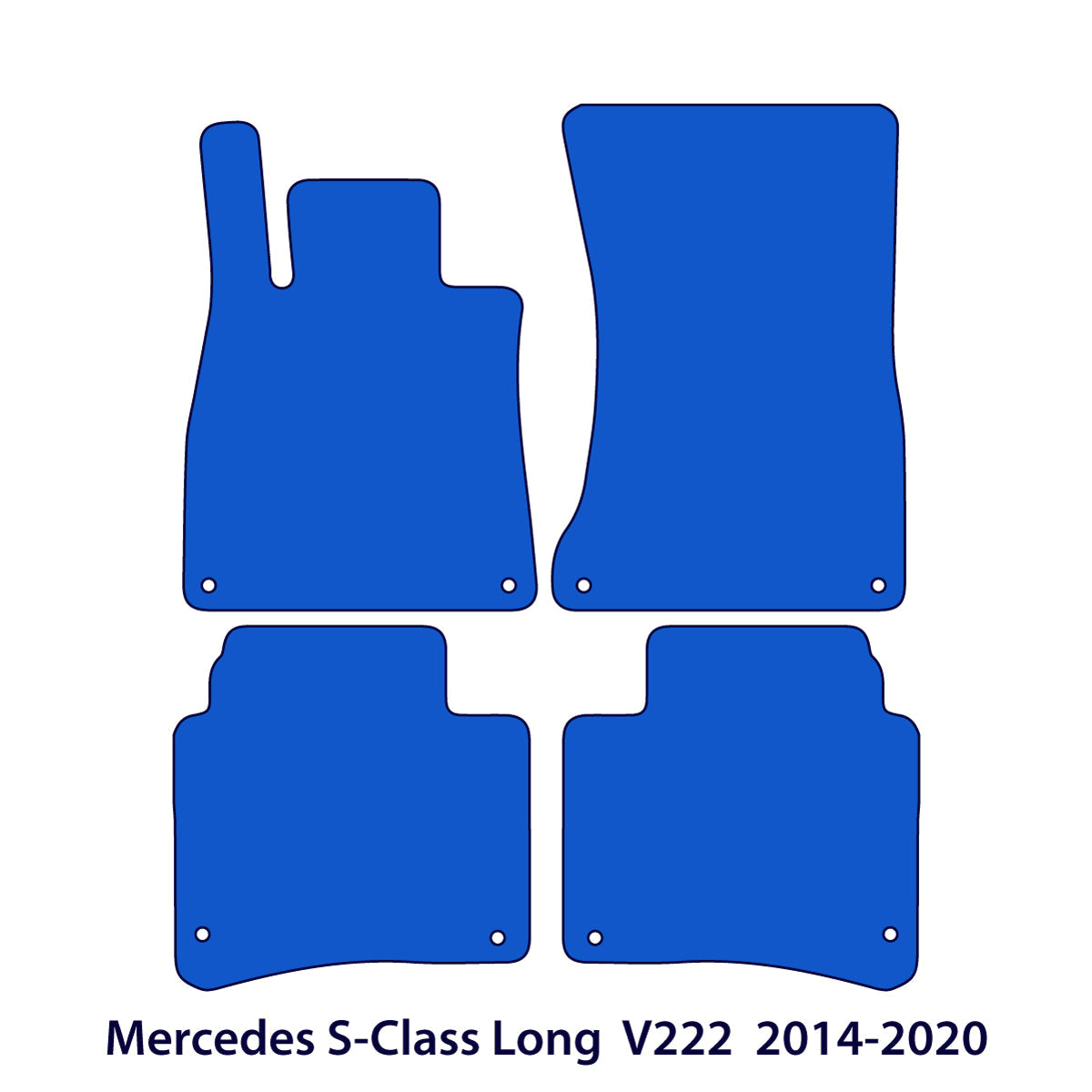 Mercedes S-Class Long Velour Floor Mats 2013-2020 – V222 – Beige