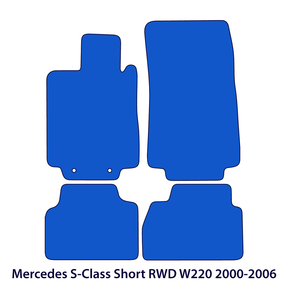 Dywaniki welurowe do Mercedes Klasa S Krótki rozstaw osi RWD 1998-2005 – W220 – Beżowe