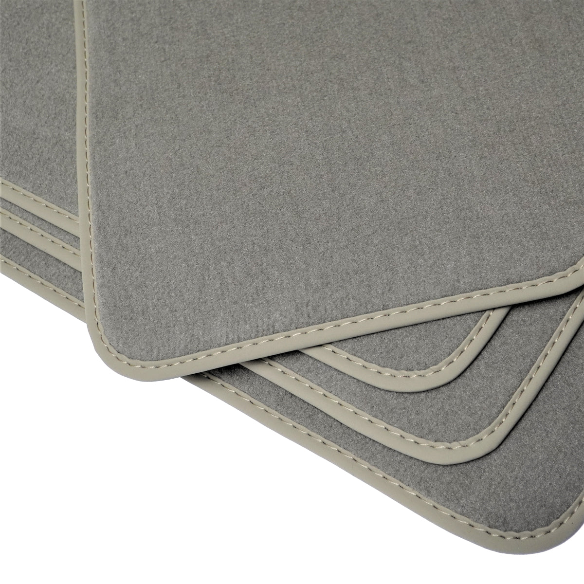 Mercedes S-Class Short Velour Floor Mats 2014-2020 – W222 – Light Gray