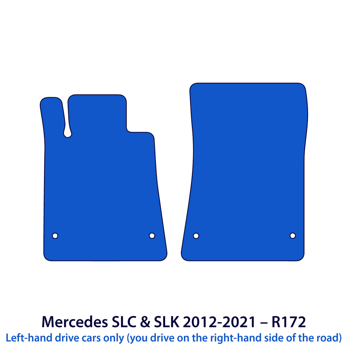 Dywaniki welurowe do Mercedes SLK i SLC 2011-2021 – R172 – Beżowe