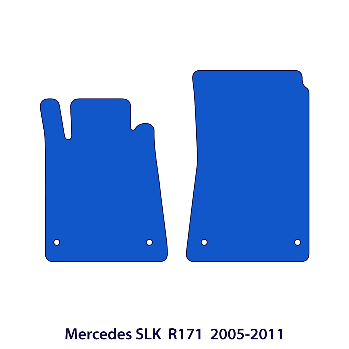Mercedes SLK Velour Floor Mats 2004-2011 – R171 – Black Exclusive
