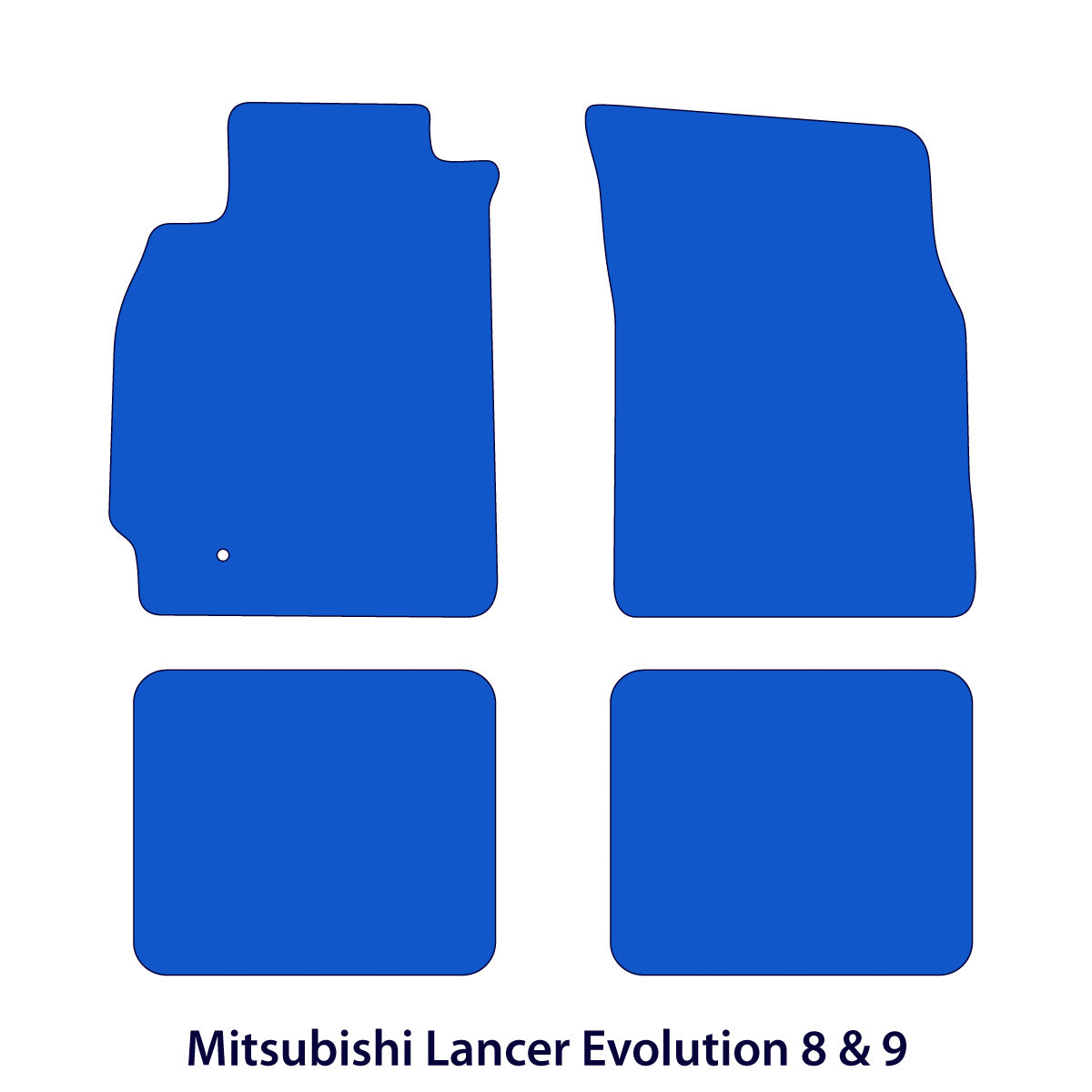 Mitsubishi Lancer Evolution 8 &amp; 9 Velour Floor Mats 2003-2007 – Beige