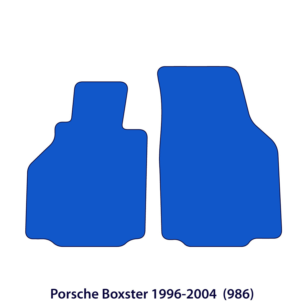 Porsche Boxster Velour Floor Mats 1996-2004 - 986 - Black Exclusive