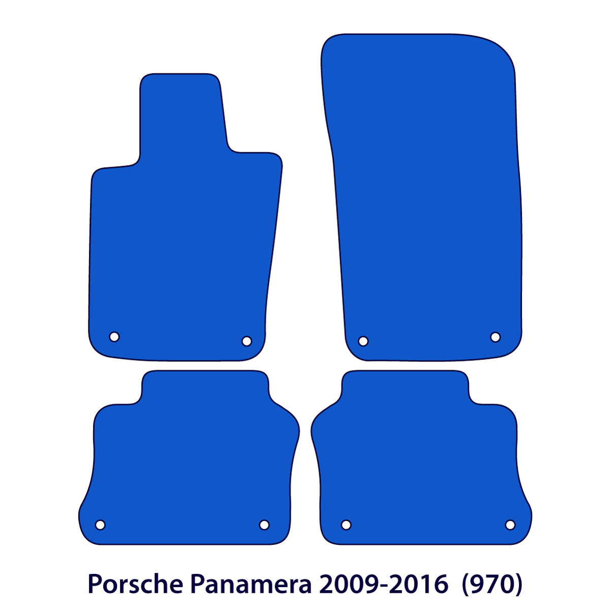 Dywaniki welurowe do Porsche Panamera 2009-2016 – 970 – Beżowe