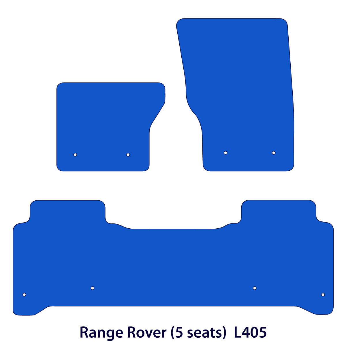 Range Rover Floor Mats - 5 seats L405 - Black Exclusive