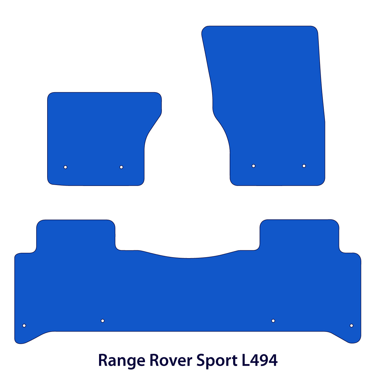 Range Rover Sport Velours Fußmatten 2013-2022 OHNE V8 MOTOR – L494 – Beige