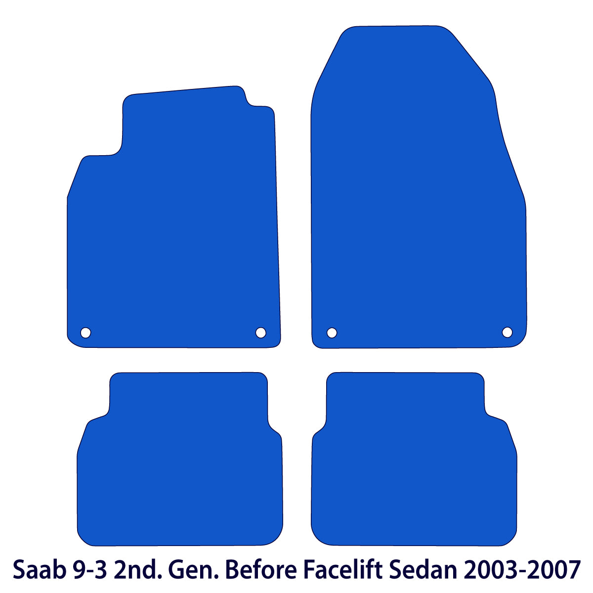 Dywaniki welurowe do Saab 9-3 Sedan &amp; Kombi 2002-2007 – Beżowe