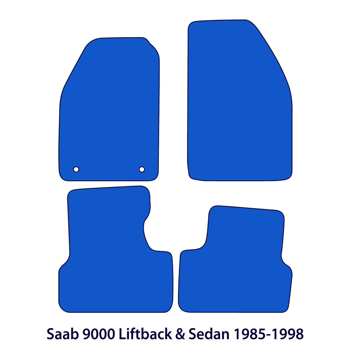 Dywaniki welurowe do Saab 9000 Liftback, Sedan 1985-1998 – Beżowe