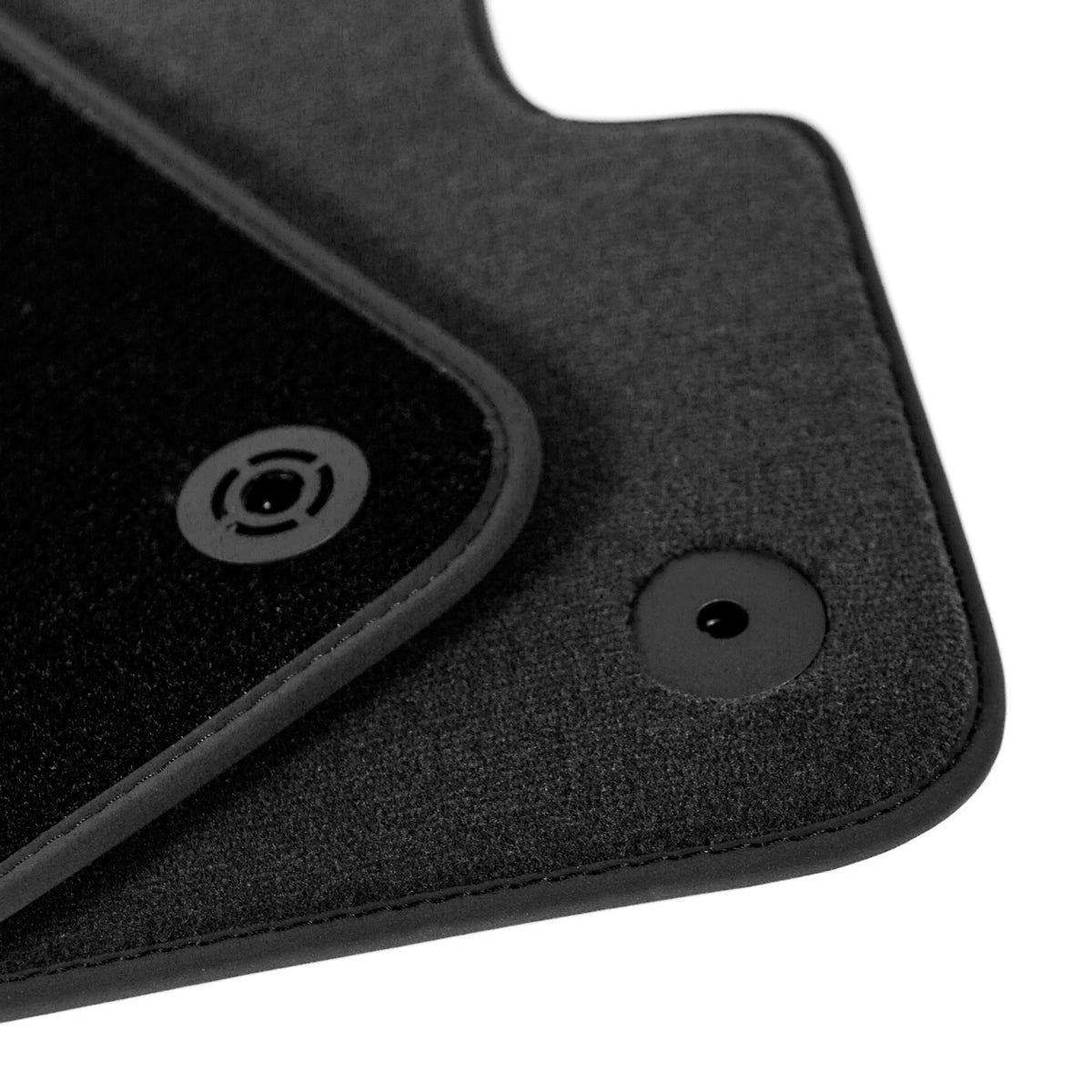 Smart Fortwo Velour Floor Mats - 2007-2014 - II Gen - Black