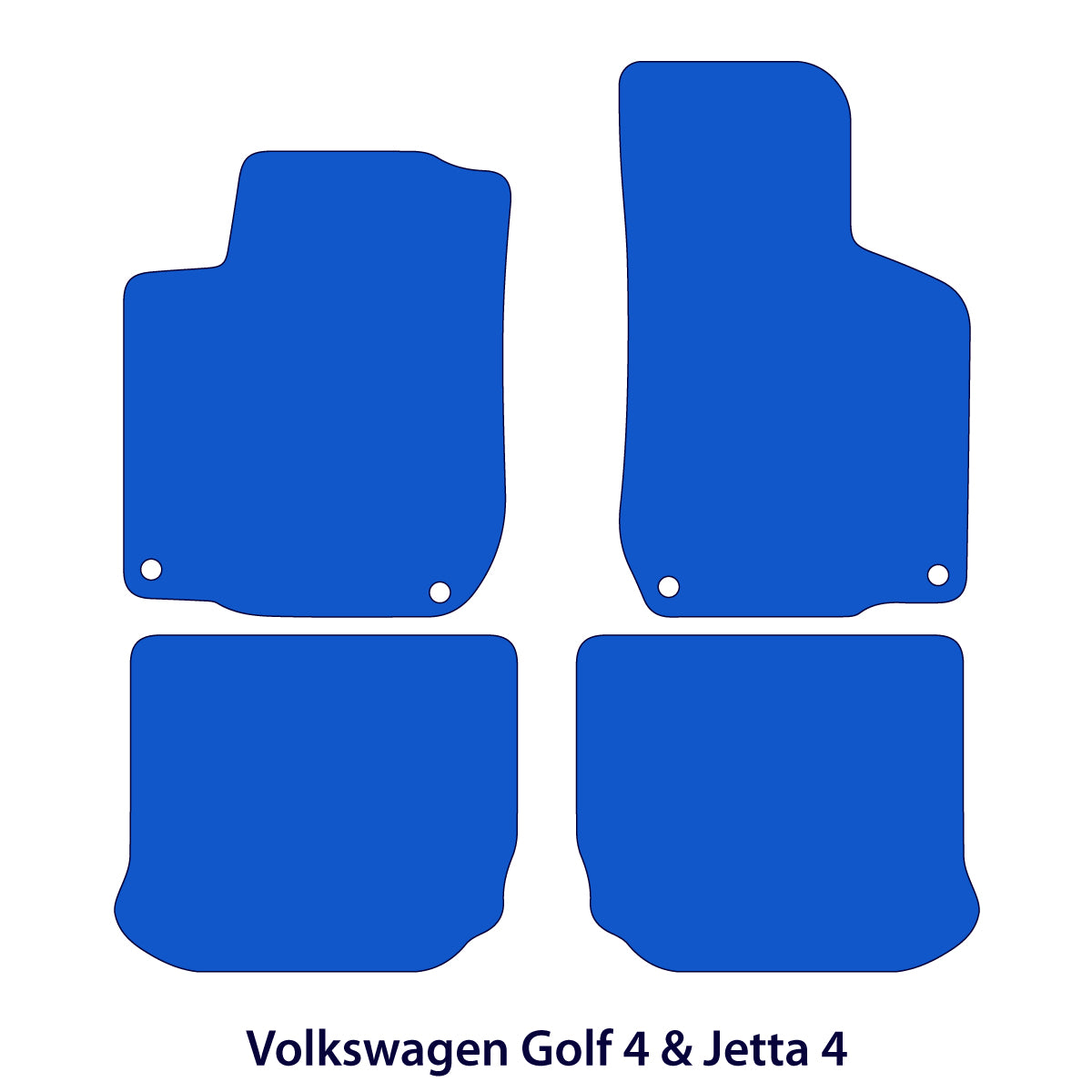 Volkswagen Golf 4 &amp; Jetta 4 Velours Fußmatten 1999-2005 – Beige