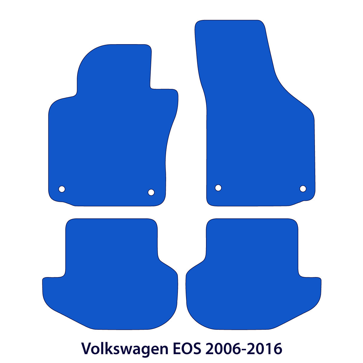 Volkswagen EOS Velour Floor Mats 2006-2015 – Black