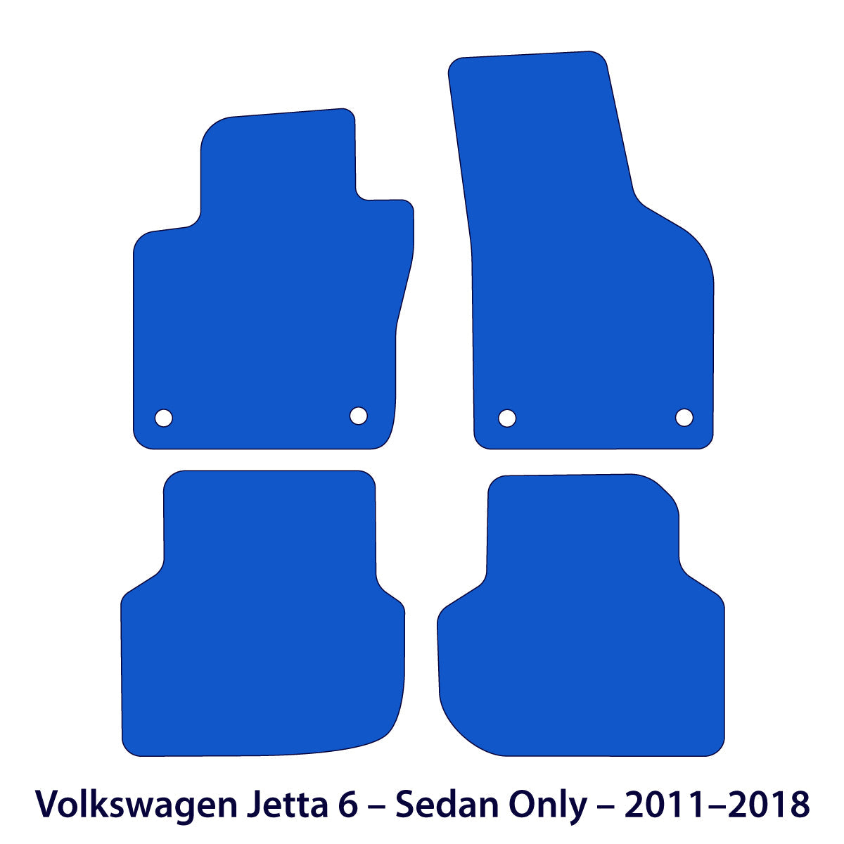 Volkswagen Jetta 6 Limousine Velour Fußmatten 2011–2018 – Beige