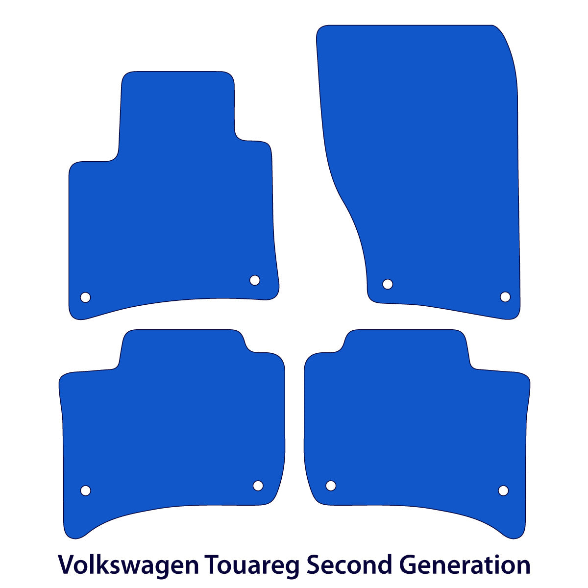 Volkswagen Touareg Velours Fußmatten 2011-2018 – 2. Generation – Beige