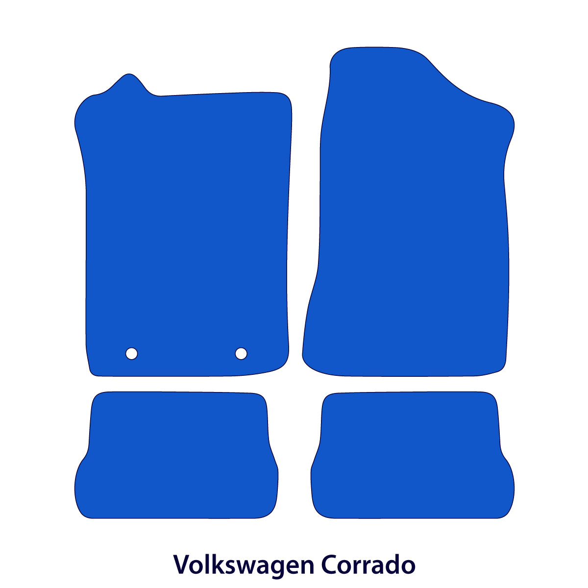 Volkswagen Corrado Velour Floor Mats 1987-1995 – Black