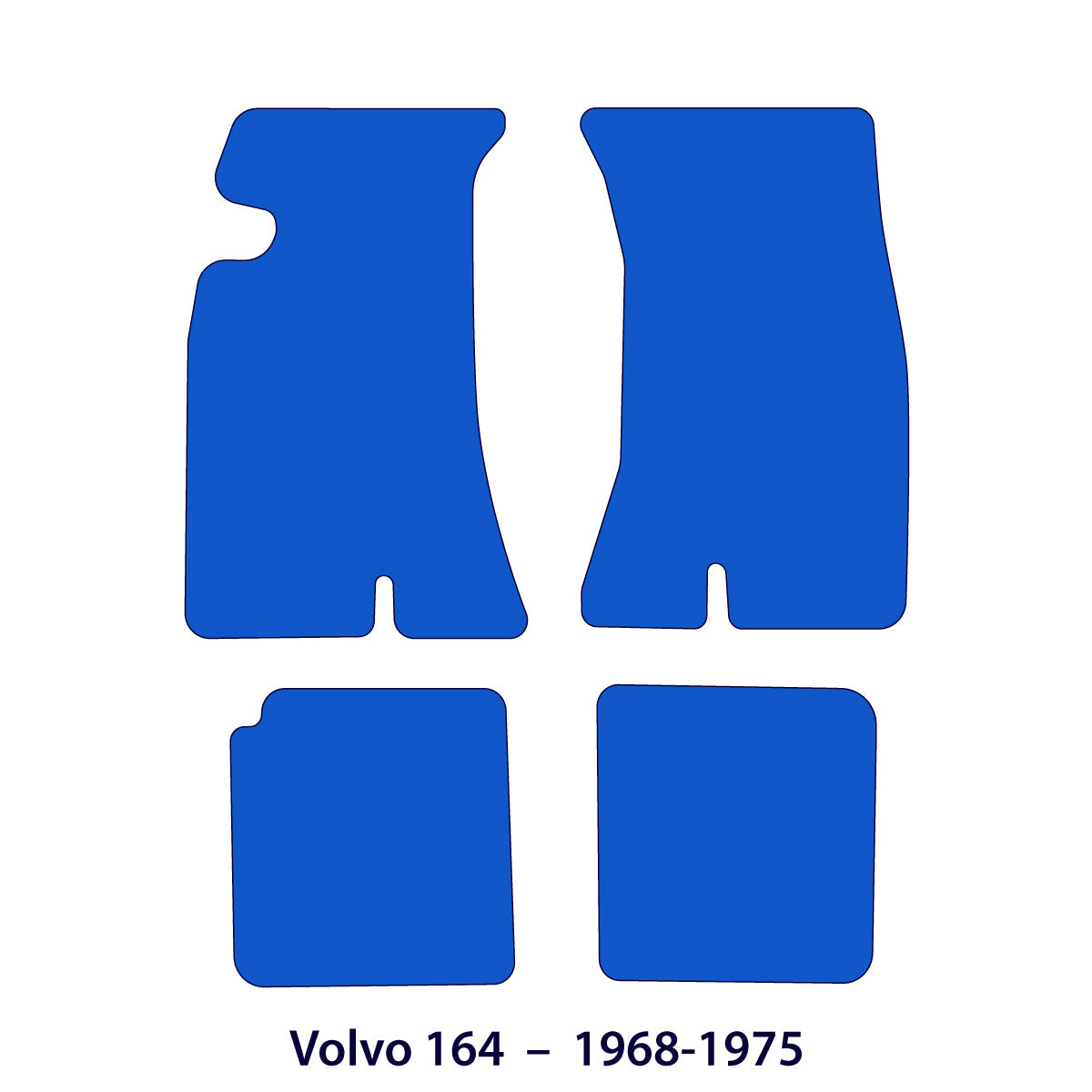 Volvo 164 Velours-Fußmatten 1968–1975 – Amazon – Beige