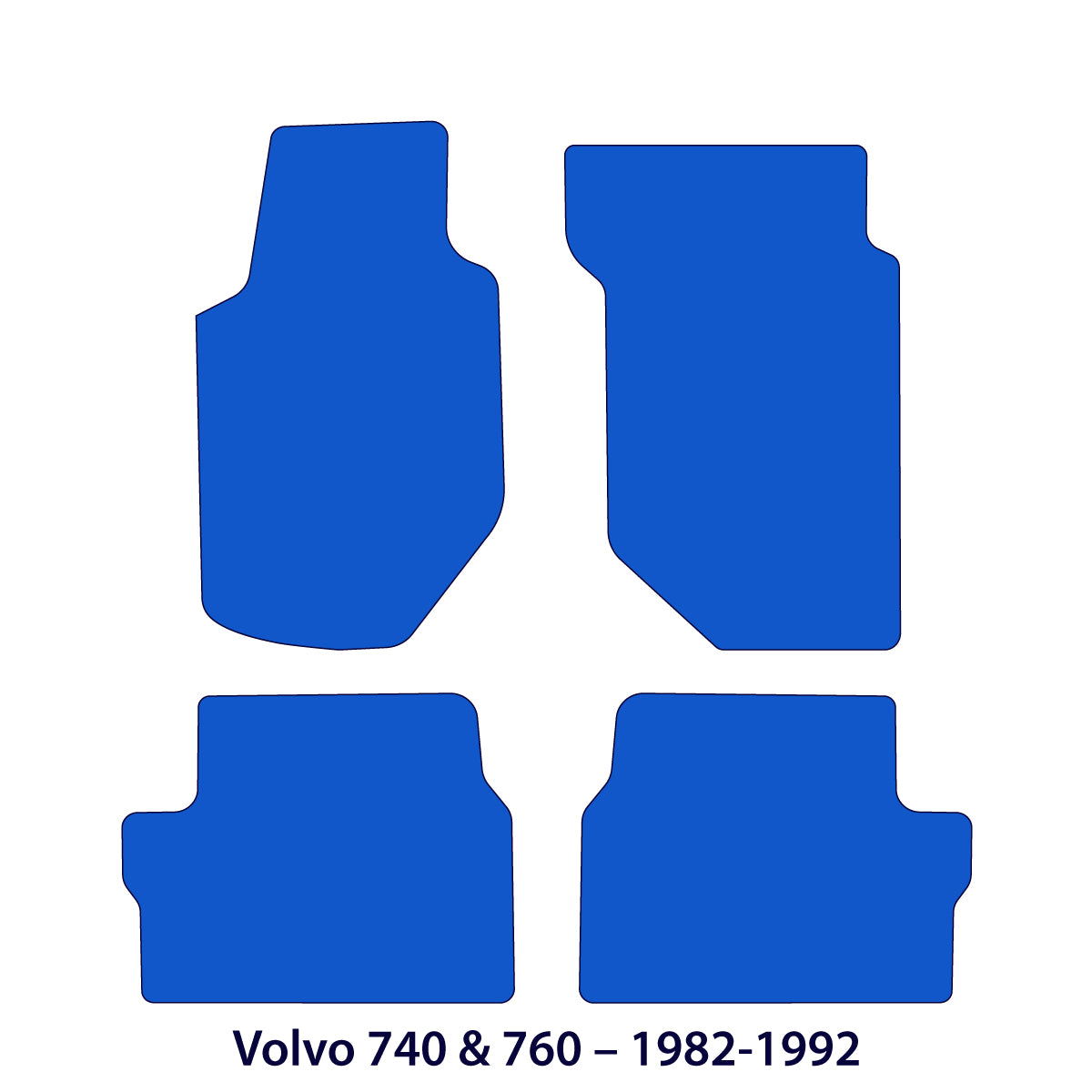 Volvo 740 760 Velours Fußmatten 1982-1992 – Beige