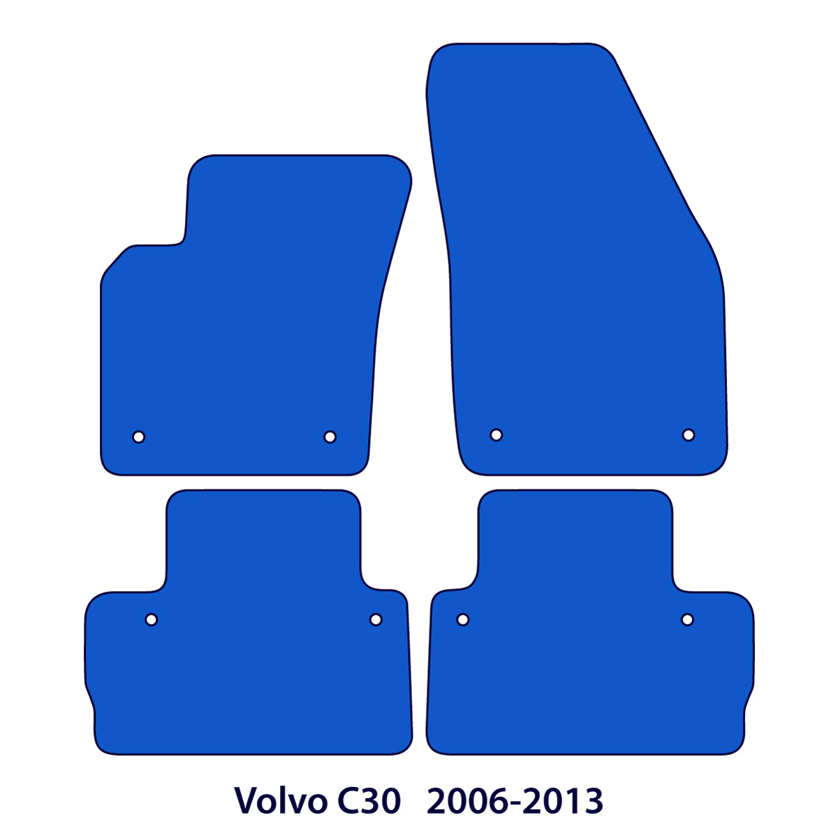 Volvo C30 Velour Floor Mats 2006-2013 – Beige