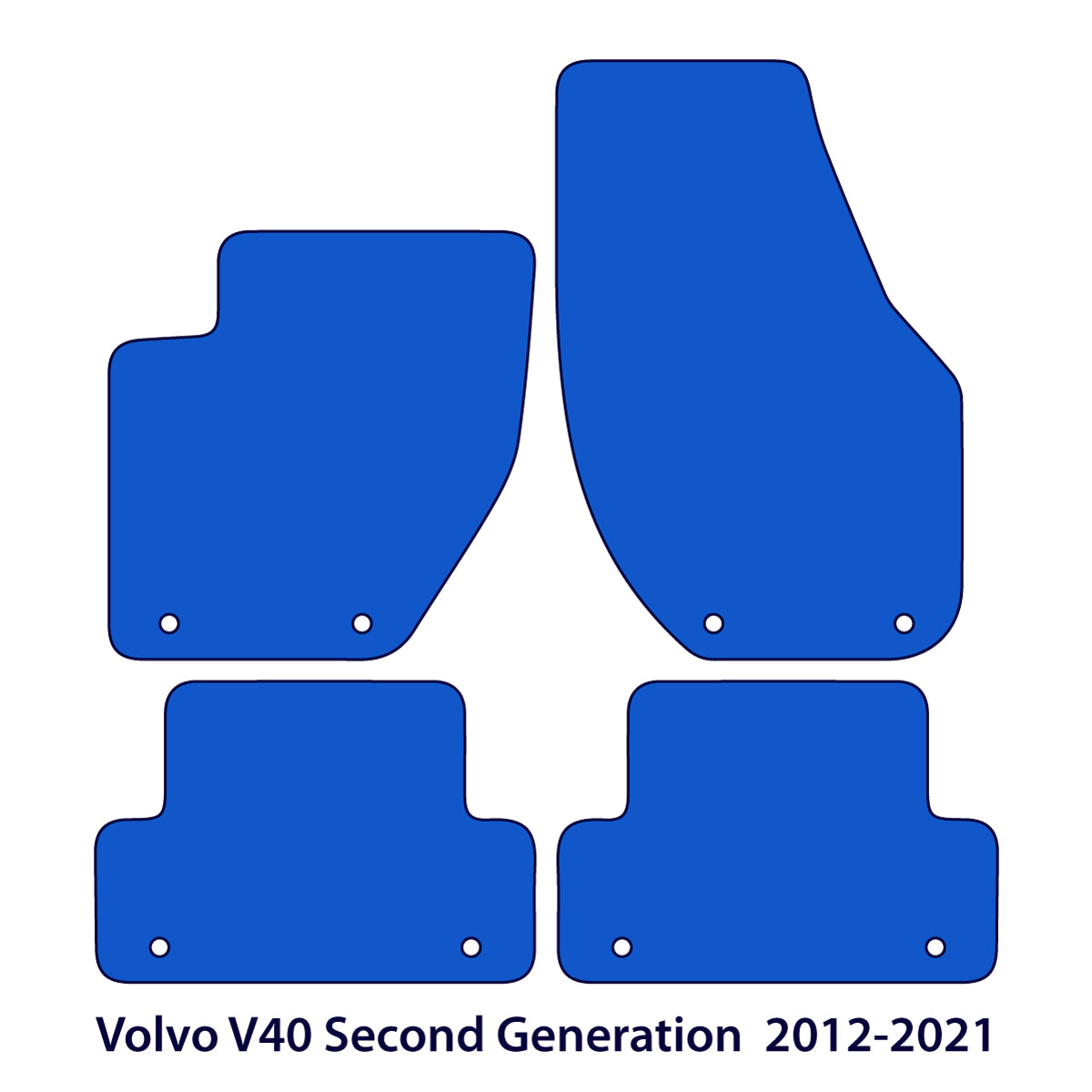 Volvo V40 Fußmatten - 2012-2019 - Beige